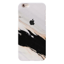 Black Patch White Marble Pattern Mobile Case Cover For Iphone 6