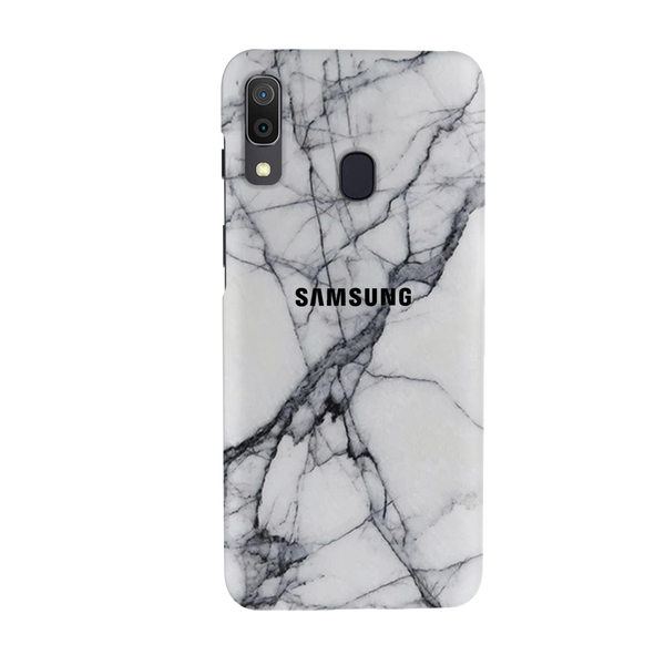 Light Grey Marble Pattern Mobile Case Cover For Galaxy A20