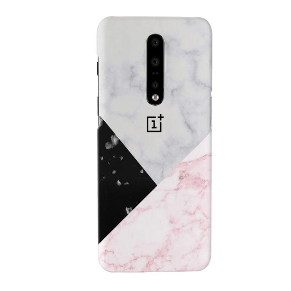 Pink Black & White Marble Pattern Mobile Case Cover For Oneplus 7 Pro