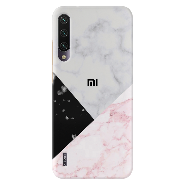 Pink Black & White Marble Pattern Mobile Case Cover For Redmi A3