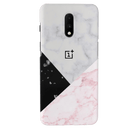 Pink Black & White Marble Pattern Mobile Case Cover For Oneplus 7