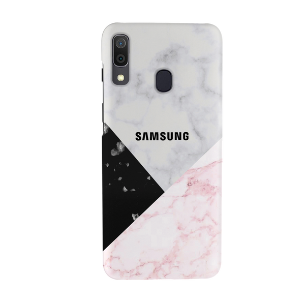 Pink Black & White Pattern Mobile Case Cover For Galaxy A20