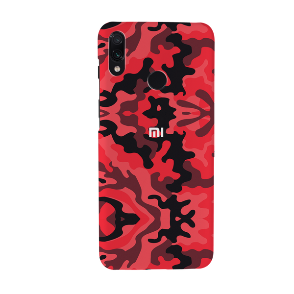 Military Red Camo Pattern Mobile Case Cover For Redmi Note 7 Pro