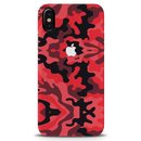 Military Red Camo Pattern Mobile Case Cover For Iphone X