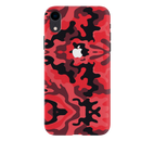 Military Red Camo Pattern Mobile Case Cover For Iphone XR