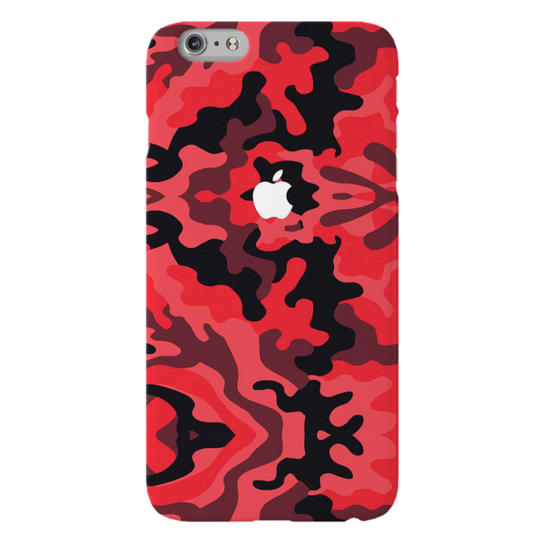 Military Red Camo Pattern Mobile Case Cover For Iphone 6 Plus