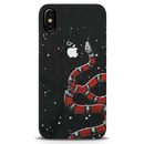 Snake in Galaxy Pattern Mobile Case Cover For Iphone X