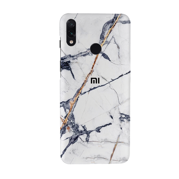 White Marble Pattern Mobile Case Cover For Redmi Note 7 Pro