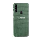 Green Boxes Pattern Mobile Case Cover For Galaxy A20S