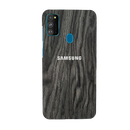 Black Wood Surface Pattern Mobile Case Cover For Galaxy M30s