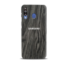 Black Wood Surface Pattern Mobile Case Cover For Galaxy M30