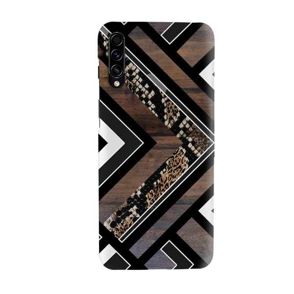 Carpet Pattern Black, White and Brown Pattern Mobile Case Cover For Galaxy A30S