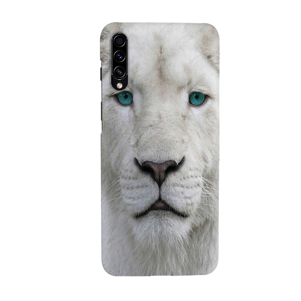 White Lion Portrait Pattern Mobile Case Cover For Galaxy A50