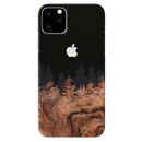 Wood Pattern With Snowflakes Pattern Mobile Case Cover For Iphone 11 Pro