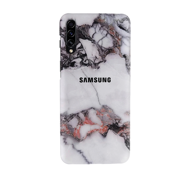 White & Black Marble Pattern Mobile Case Cover For Galaxy A50