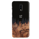 Wood Pattern With Snowflakes Pattern Mobile Case Cover For Oneplus 7