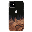 Wood Pattern With Snowflakes Pattern Mobile Case Cover For Iphone 11