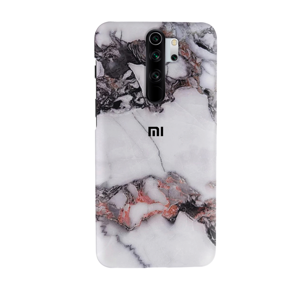 White & Black Marble Pattern Mobile Case Cover For Redmi Note 8 Pro