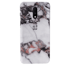 White & Black Marble Pattern Mobile Case Cover For Oneplus 7