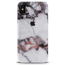 White & Black Marble Pattern Mobile Case Cover For Iphone X
