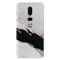 Black Patch White Marble Pattern Mobile Case Cover For Oneplus 6