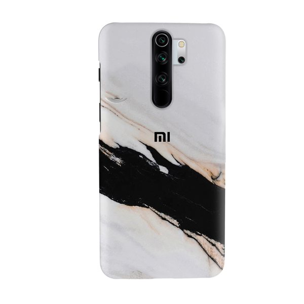 Black Patch White Marble Pattern Mobile Case Cover For Redmi Note 8 Pro
