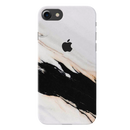 Black Patch White Marble Pattern Mobile Case Cover For Iphone 7