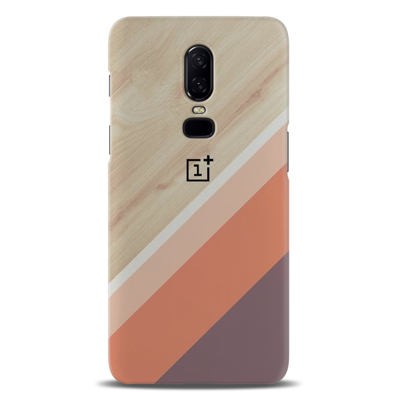 Wooden Pattern Mobile Case Cover For Oneplus 6