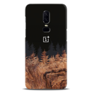 Wood Pattern With Snowflakes Pattern Mobile Case Cover For Oneplus 6