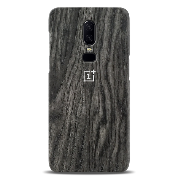 Black Wood Surface Pattern Mobile Case Cover For Oneplus 6