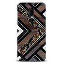 Carpet Pattern Black, White and Brown Pattern Mobile Case Cover For Oneplus 6