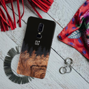 Wood Pattern With Snowflakes Pattern Mobile Case Cover For Oneplus 6