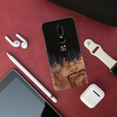 Wood Pattern With Snowflakes Pattern Mobile Case Cover For Oneplus 6