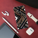 Carpet Pattern Black, White and Brown Pattern Mobile Case Cover For Oneplus 6