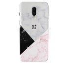 Pink Black & White Marble Pattern Mobile Case Cover For Oneplus 6t