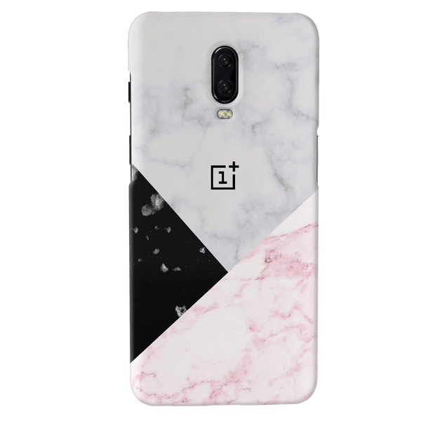 Pink Black & White Marble Pattern Mobile Case Cover For Oneplus 6t