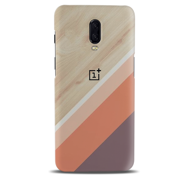 Wooden Pattern Mobile Case Cover For Oneplus 6t