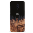 Wood Pattern With Snowflakes Pattern Mobile Case Cover For Oneplus 6t