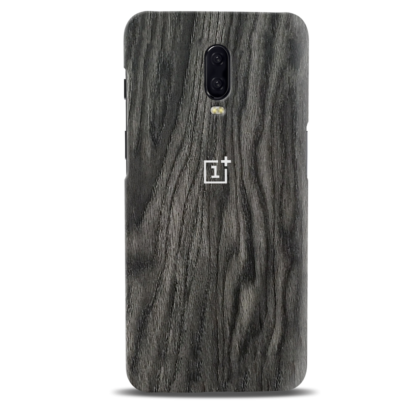 Black Wood Surface Pattern Mobile Case Cover For Oneplus 6t