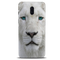 White Lion Portrait Pattern Mobile Case Cover For Oneplus 6t