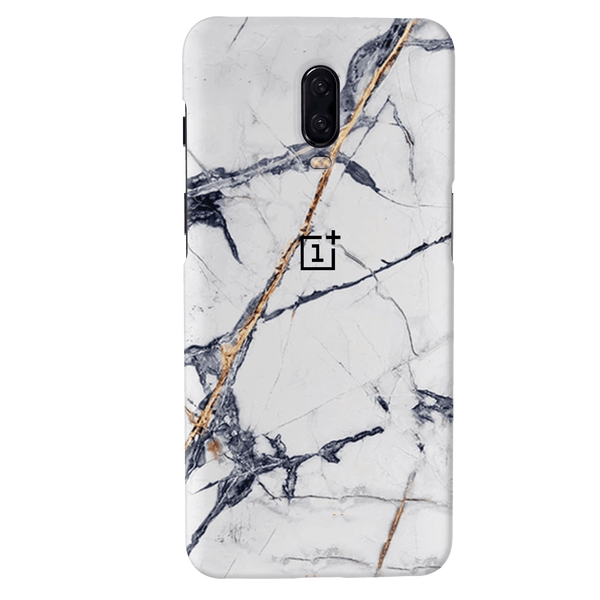 White Marble Pattern Mobile Case Cover For Oneplus 6t