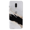 Black Patch White Marble Pattern Mobile Case Cover For Oneplus 6t