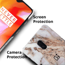 Lite Pink Marble Pattern Mobile Case Cover For Oneplus 6t