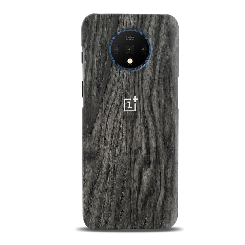 Black Wood Surface Pattern Mobile Case Cover For Oneplus 7t