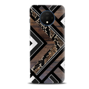 Carpet Pattern Black, White and Brown Pattern Mobile Case Cover For Oneplus 7t