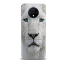 White Lion Portrait Pattern Mobile Case Cover For Oneplus 7t