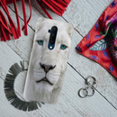 White Lion Portrait Pattern Mobile Case Cover For Oneplus 7t Pro