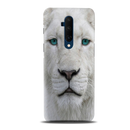 White Lion Portrait Pattern Mobile Case Cover For Oneplus 7t Pro