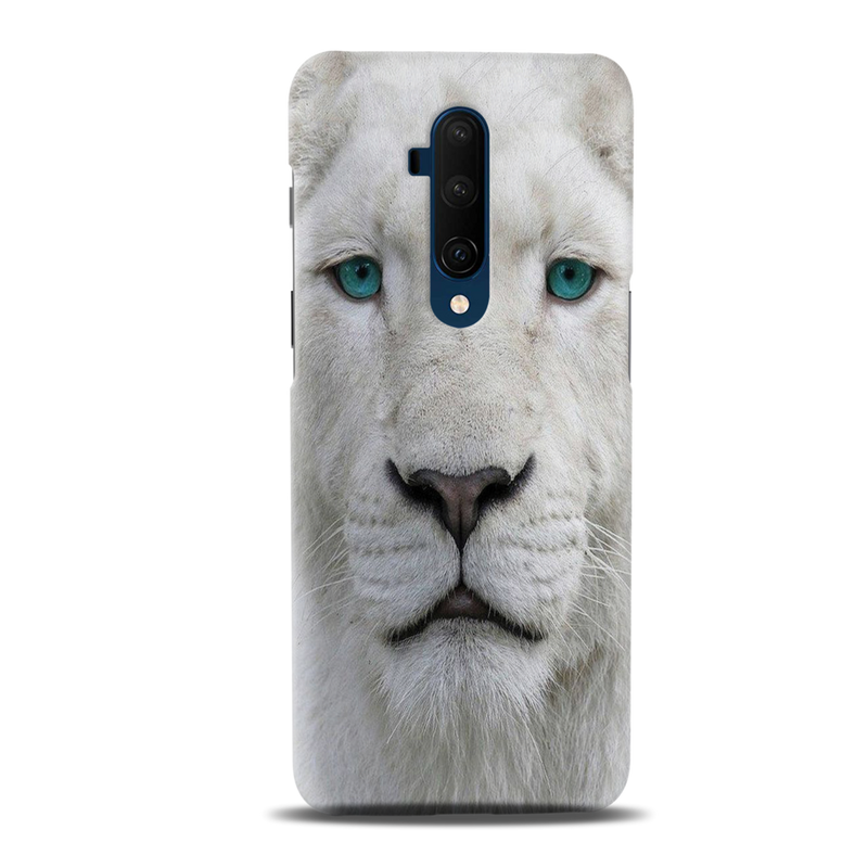 White Lion Portrait Pattern Mobile Case Cover For Oneplus 7t Pro
