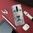 White Lion Portrait Pattern Mobile Case Cover For Oneplus 7 pro